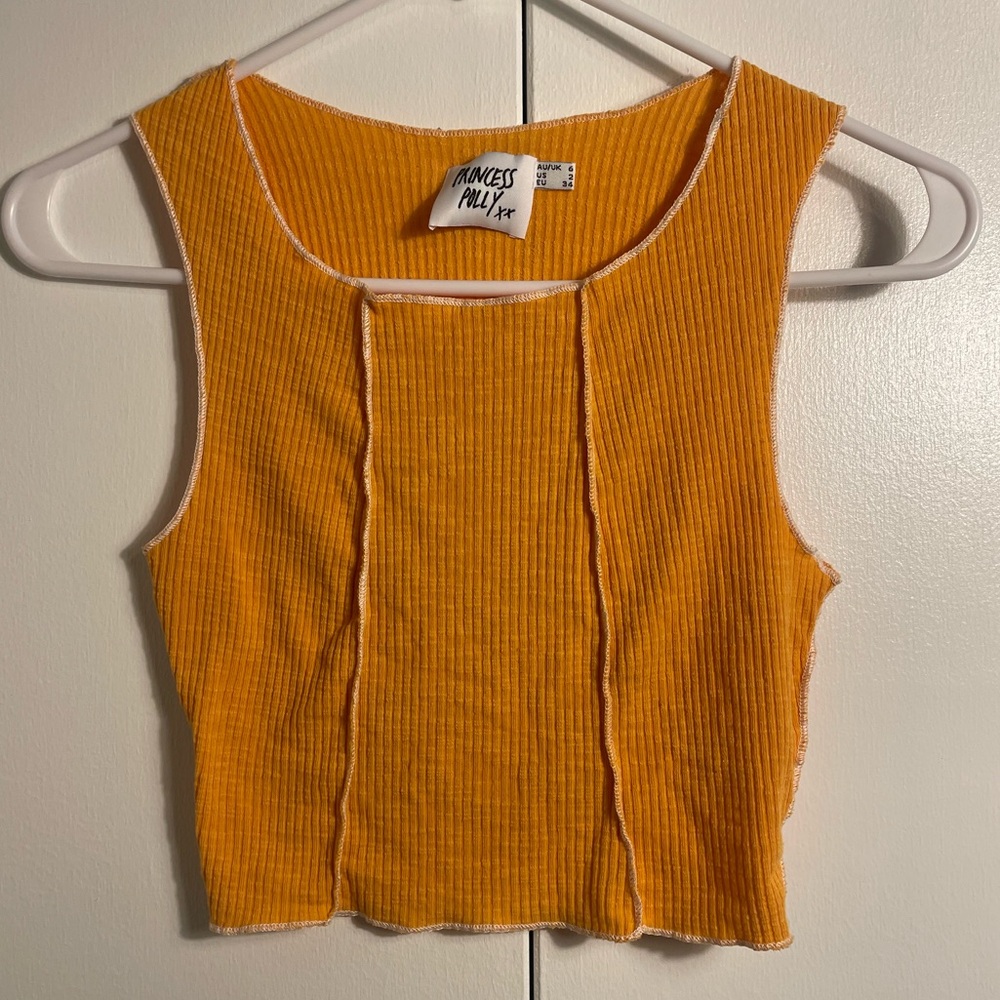 Princess Polly Yellow Crop Top - Picture 6 of 11